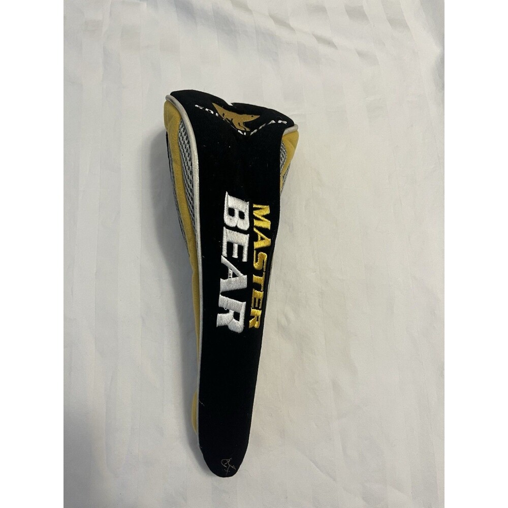 Golden Bear #1 Master Bear Black & Yellow Driver Golf Club Head Cover ZipClosure